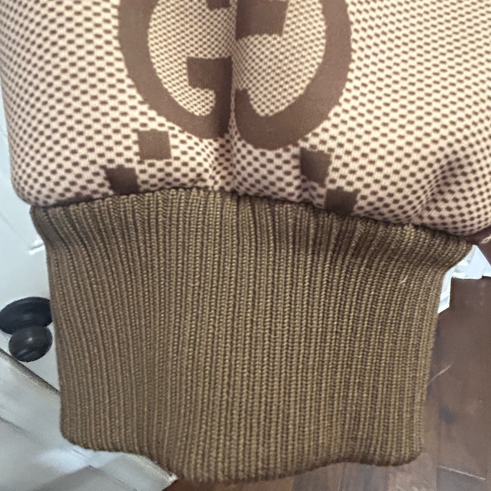 Gucci Beige and Brown GG Logo Jacket Size L/40 (Unisex) - Picture 9 of 11